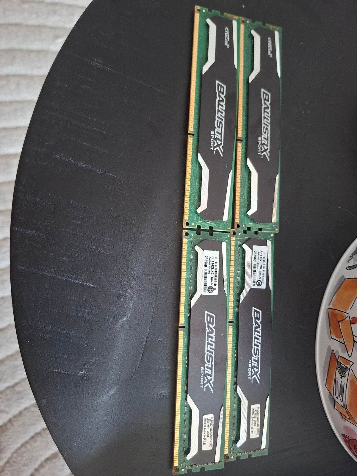 Crucial Ballistix Sport 4x 4GB DDR3 RAM Geheugen, Computers en Software, RAM geheugen, Ophalen, DDR3, Zo goed als nieuw, Desktop