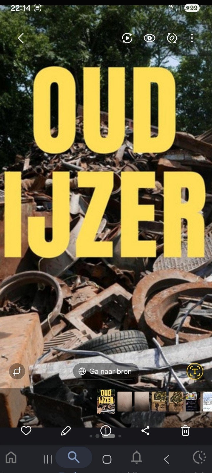Oud ijzer en metalen, Ophalen