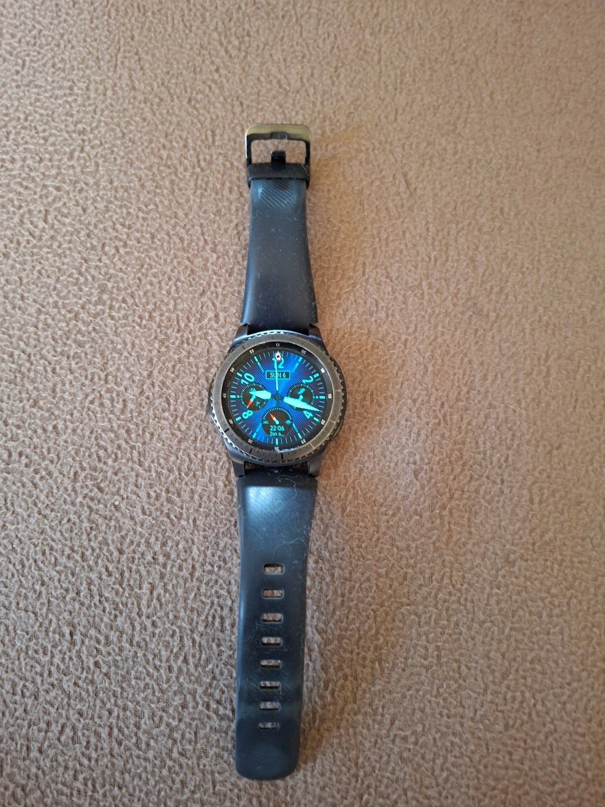 Samsung s3 smartwatch met oplader, Ophalen, Zo goed als nieuw, Polshorloge, Overige merken