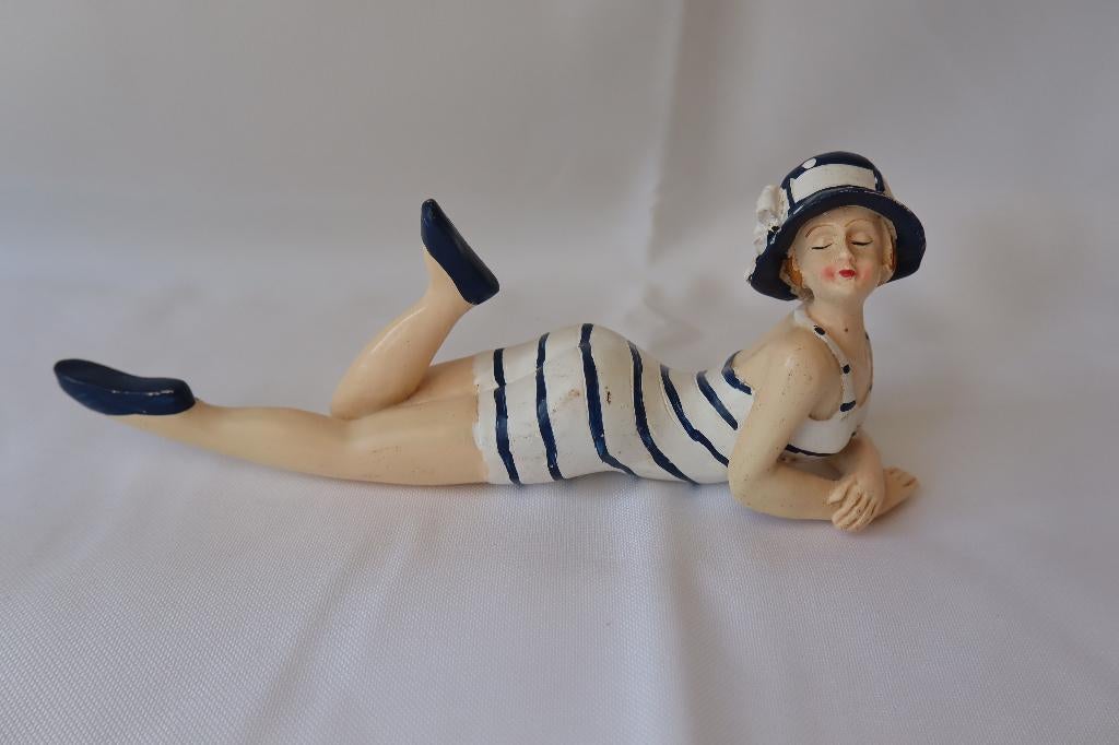 Vintage Moritz Pin up girl Art Deco stijl figurine, Antiek en Kunst, Ophalen of Verzenden