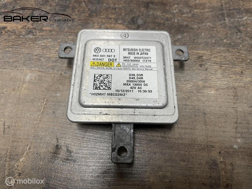 Xenon-module Audi A3 8P  Pro Line S ('04-'12) 8K0941597E, Gebruikt, Volkswagen, Ophalen of Verzenden, Volkswagen