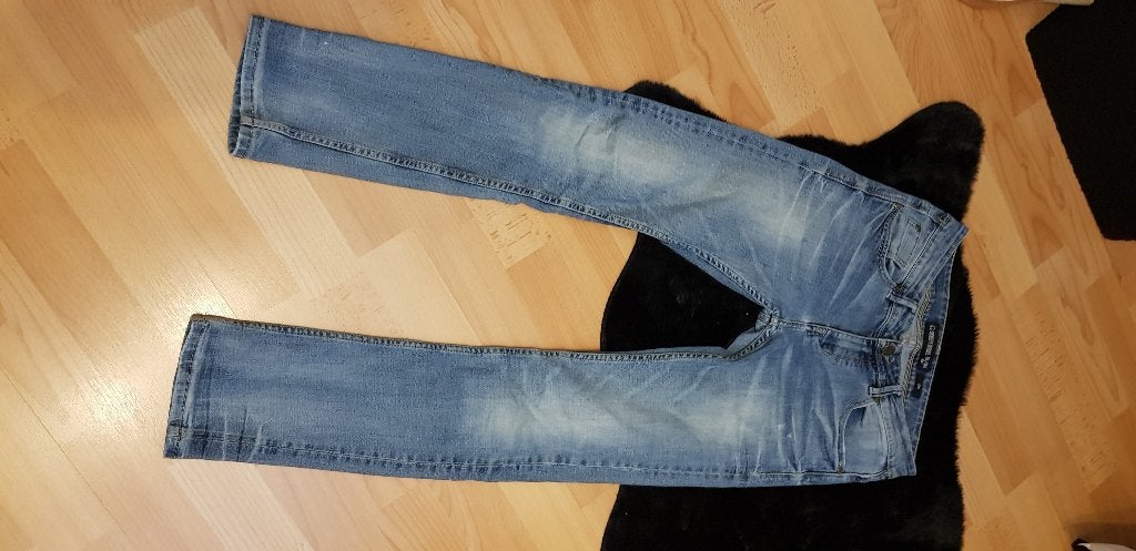 Spijkerbroek/jeans, Street Rebel 'Sem', slim, blauw, mt 158, Ophalen of Verzenden, Zo goed als nieuw, Jongen, Broek