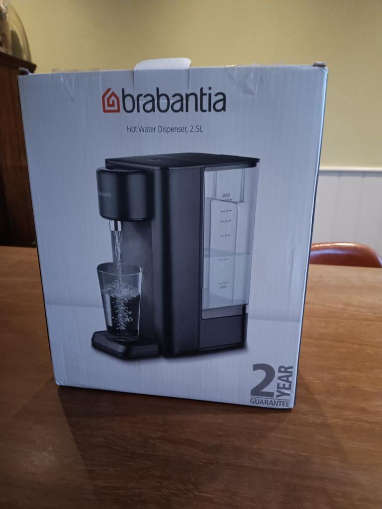 Brabantia warm water dispenser 2,5 liter nieuw in doos, 2 liter of meer, Ophalen of Verzenden, Nieuw
