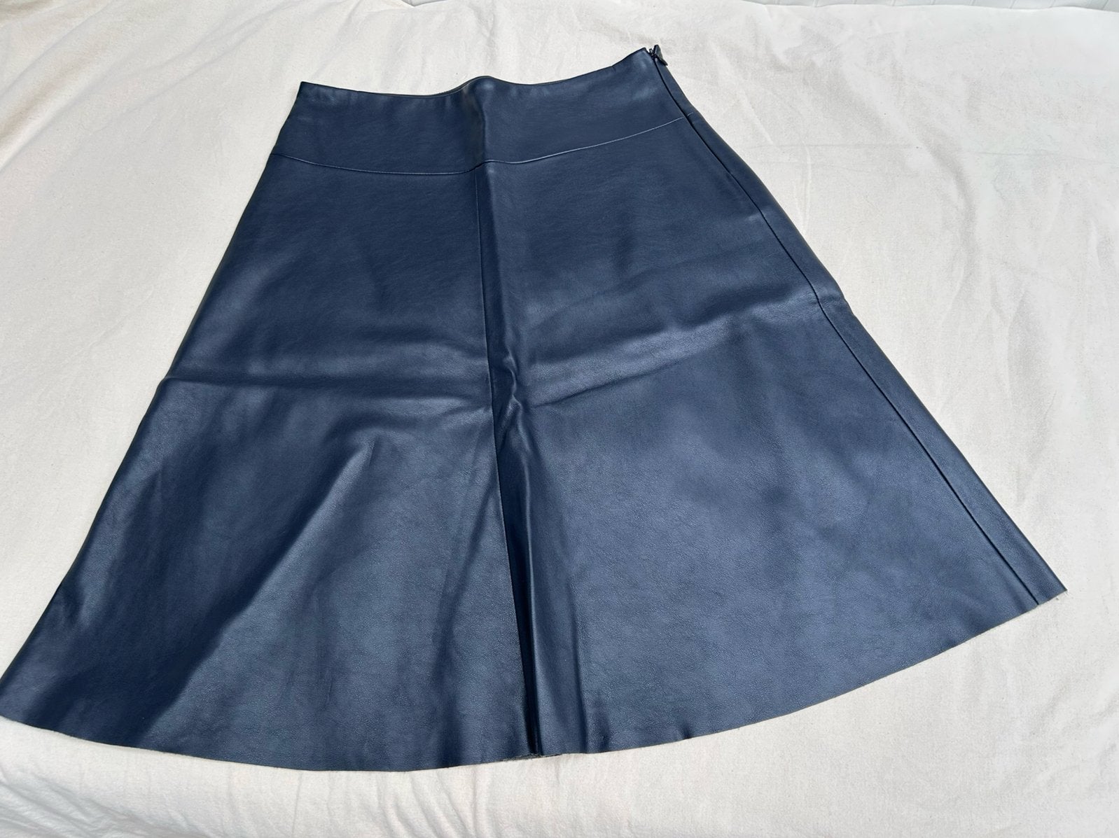Donkerblauwe leatherlook rok, Kyra & Co, maat 36, Kleding | Dames, Blauw, Nieuw, Ophalen of Verzenden, Maat 36 (S)