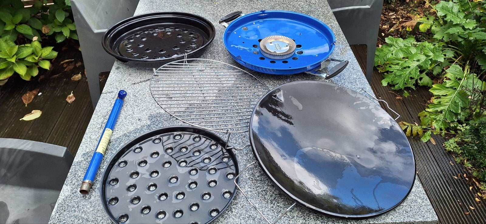 Skottelbraai met extra accessoires, Ophalen, Gebruikt, Skottelbraai