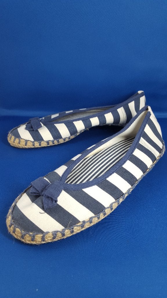 Zomerschoenen, instappers, blauw wit gestreept. Maat 41. 8A1, Kleding | Dames, Schoenen, Tweedehands verkoop, Tweedehands verkoop
