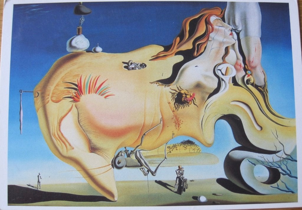 Salvador Dali - de grote masturbator - 1925 - nieuw, Ophalen of Verzenden, 1980 tot heden, Ongelopen, Overige thema's