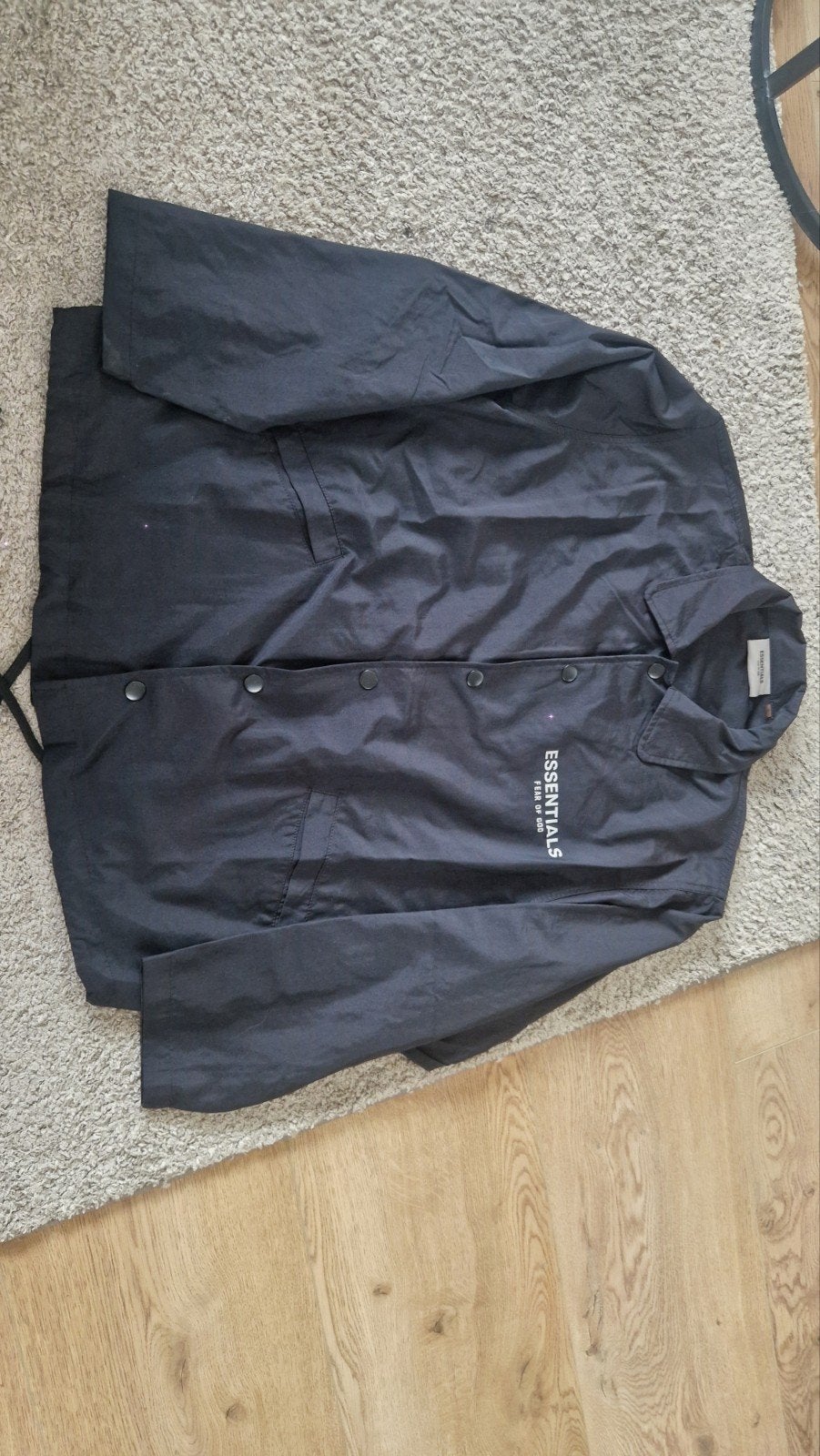 Essentials Fear of God jasje maat S, Zwart, Ophalen of Verzenden, Zo goed als nieuw, Maat 36 (S)
