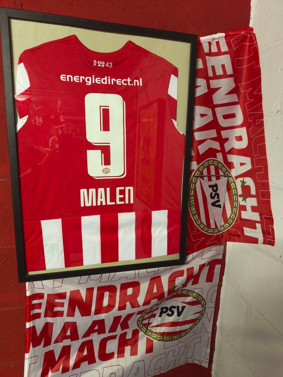 Match issued shirt - Donyell Malen / PSV, Ophalen of Verzenden, Zo goed als nieuw, PSV, Shirt