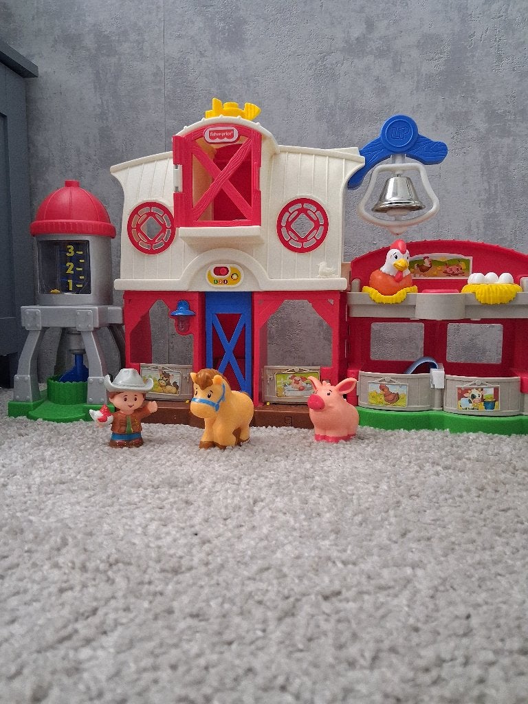 Fisher price little people boerderij, Ophalen, Zo goed als nieuw, Speelset, Met licht