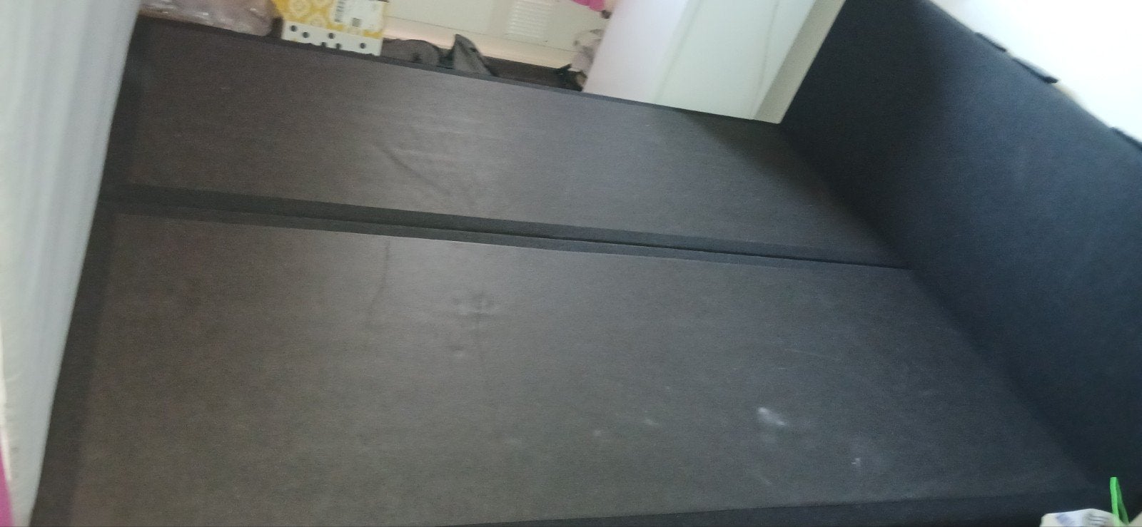 Boxspring 160x200 met hoofdbord en Ikea Akrehamn matras, Ophalen, Gebruikt, Tweepersoons, 200 cm