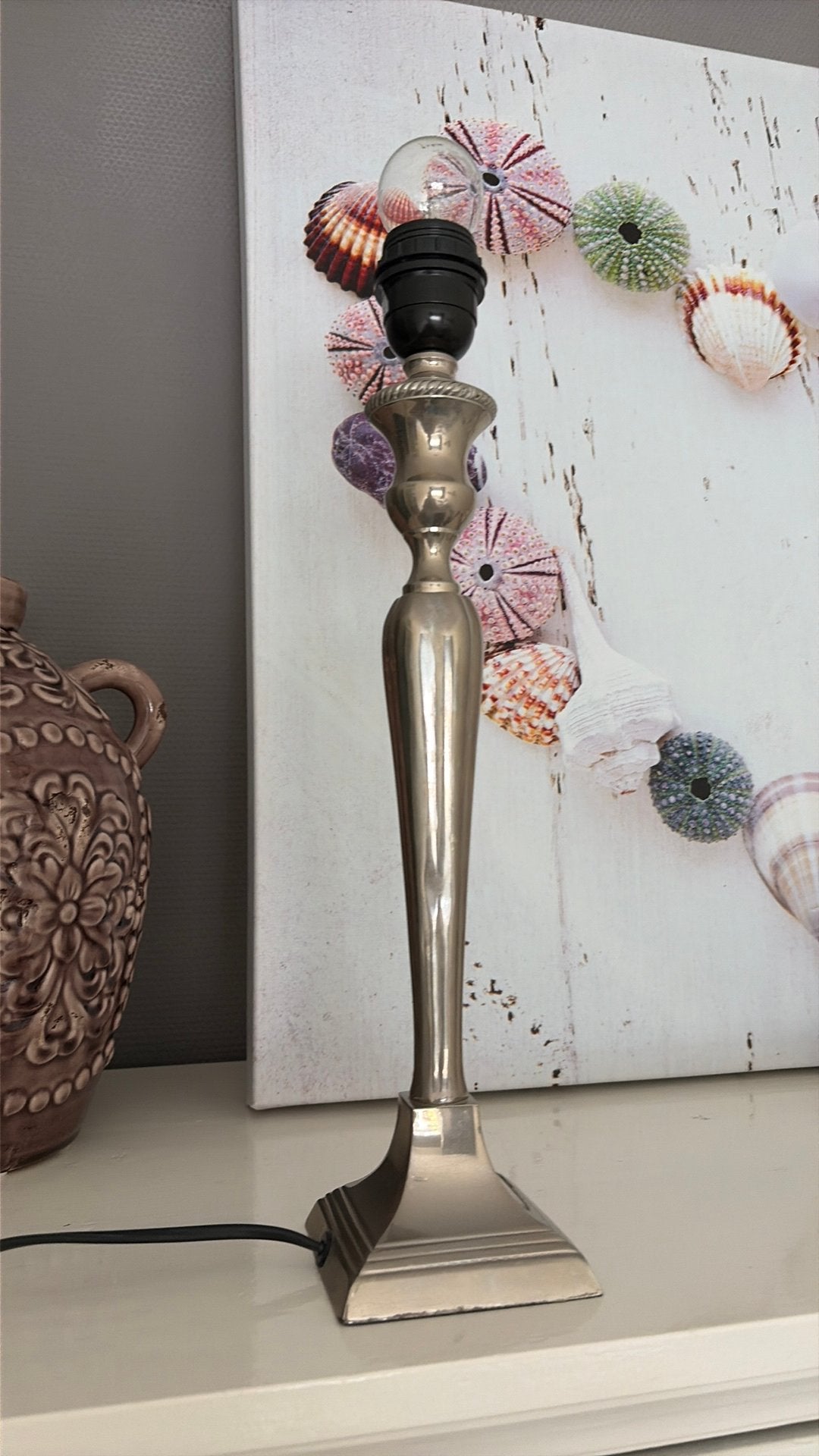 Lamp, Zilver, Ophalen, Zo goed als nieuw, Schemerlamp