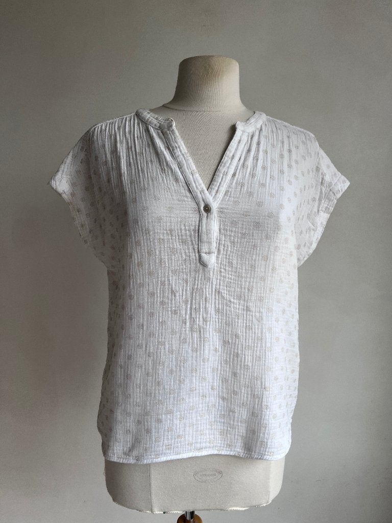 anna van toor top wit goud maat m, Maat 38/40 (M), Anna van Toor, Verzenden, Wit