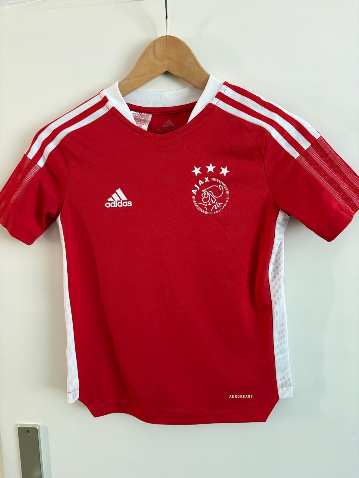 Ajax Thuisshirt Rood Wit Maat 140 (9-10 jaar), Ophalen of Verzenden, Zo goed als nieuw, Jongen of Meisje