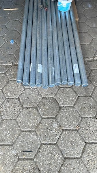 Nieuwe Gegalvaniseerde Buizen – 3,05 Meter Lang, Doe-het-zelf en Verbouw, Ophalen, Nieuw, IJzer