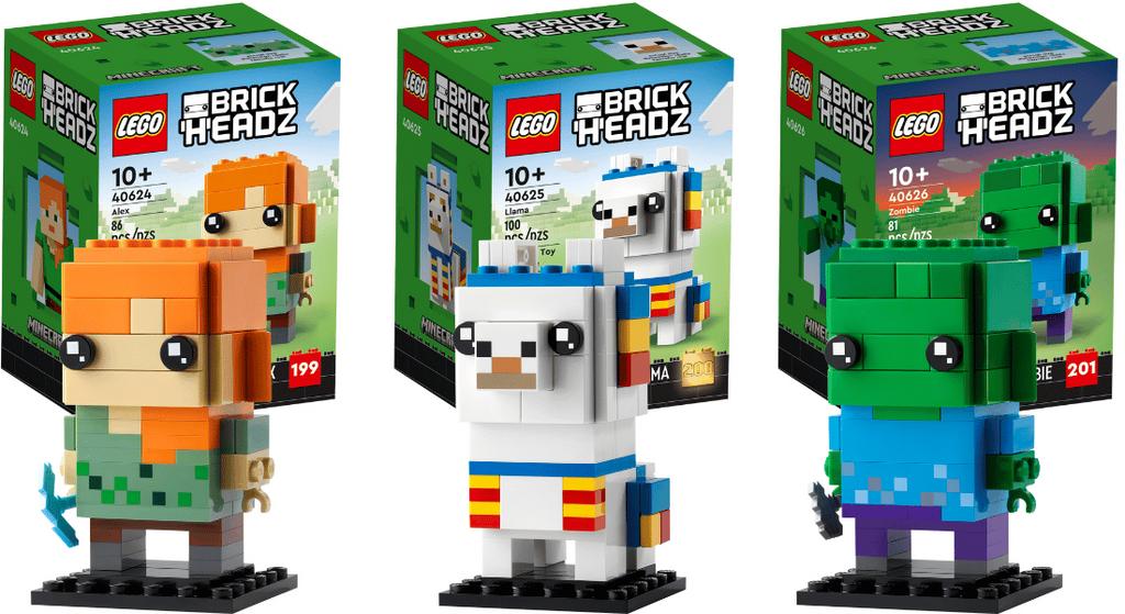 Lego minecraft brickheadz alex zombie lama NIEUW ONGEOPEND, Ophalen of Verzenden, Nieuw