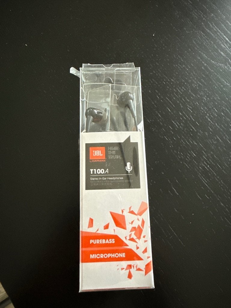 JBL T100-A oortjes (Nieuw), Zwart, In gehoorgang (in-ear), Nieuw, Ophalen of Verzenden