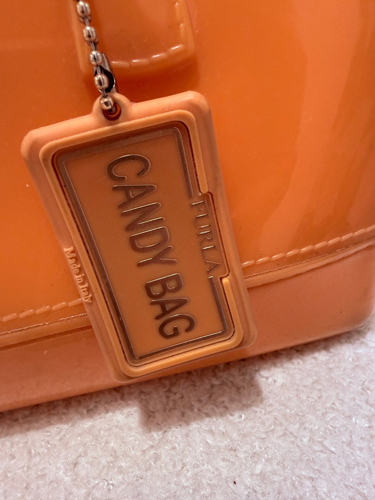 Furla Candy Bag handtas oranje, Gebruikt, Furla, Ophalen of Verzenden, Furla
