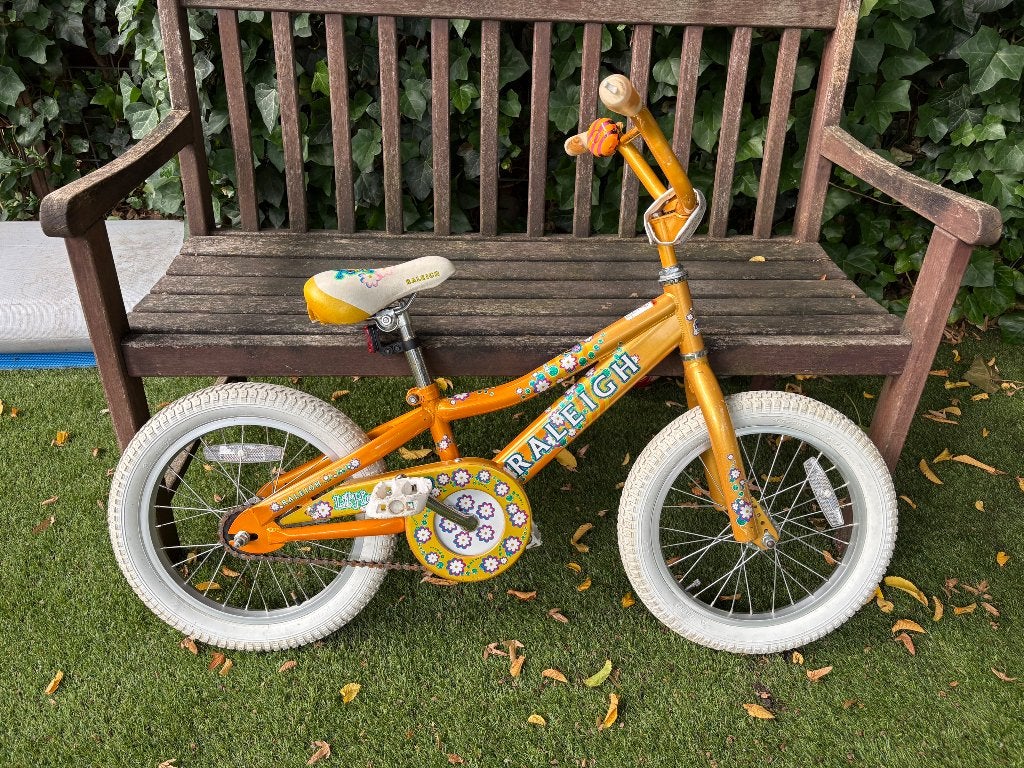 Kinderfiets Raleigh 16 inch, Ophalen, Terugtraprem, Raleigh, 16 tot 20 inch