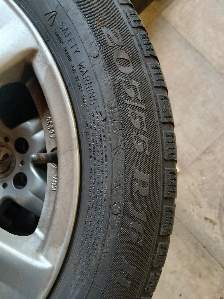 Winterbanden 205/55 R 16 H, Auto-onderdelen, Ophalen, Gebruikt, 16 inch, Band(en)