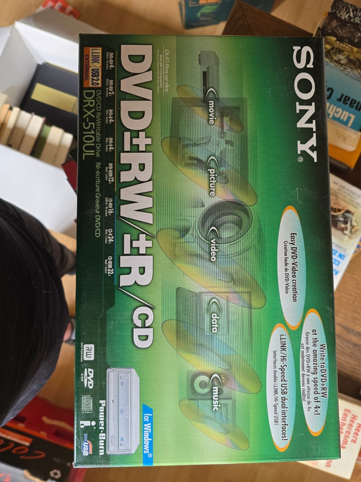 Old skool sony dvd rw r nieuw in doos, Boeken, Ophalen of Verzenden, Nieuw
