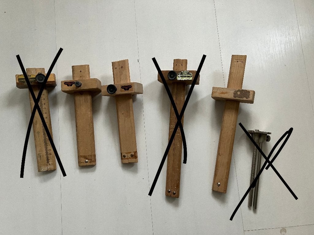 Diverse Nooitgedagt  kruishoutjes. Verschillende lengtes., Ophalen of Verzenden