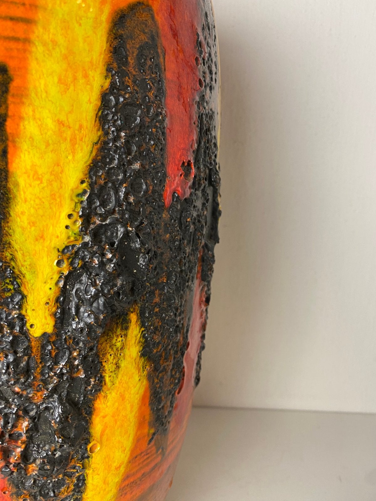 Grote Scheurich fat lava keramiek vaas , 47 cm, West Germany, Ophalen of Verzenden, Huis en Inrichting