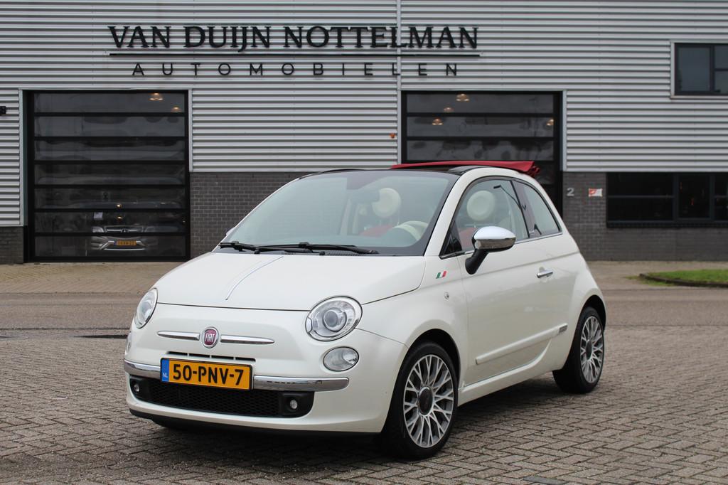 Fiat 500C 0.9 TwinAir Rock / Xenon / Leer / N.A.P., Auto's, Fiat, Euro 5, 86 pk, Gebruikt, Overige kleuren