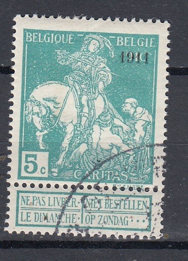 Belgie ocb 97, Postzegels en Munten, Postzegels | Europa | België, Verzenden, Gestempeld