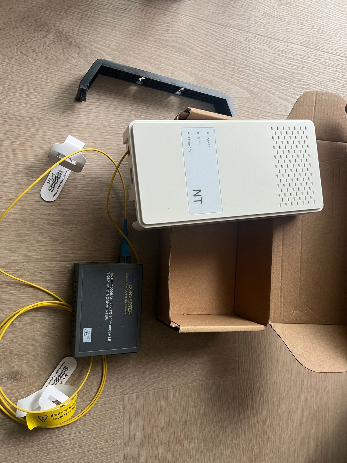 Converteerder voor glasvezel internet, Ophalen of Verzenden, Zo goed als nieuw