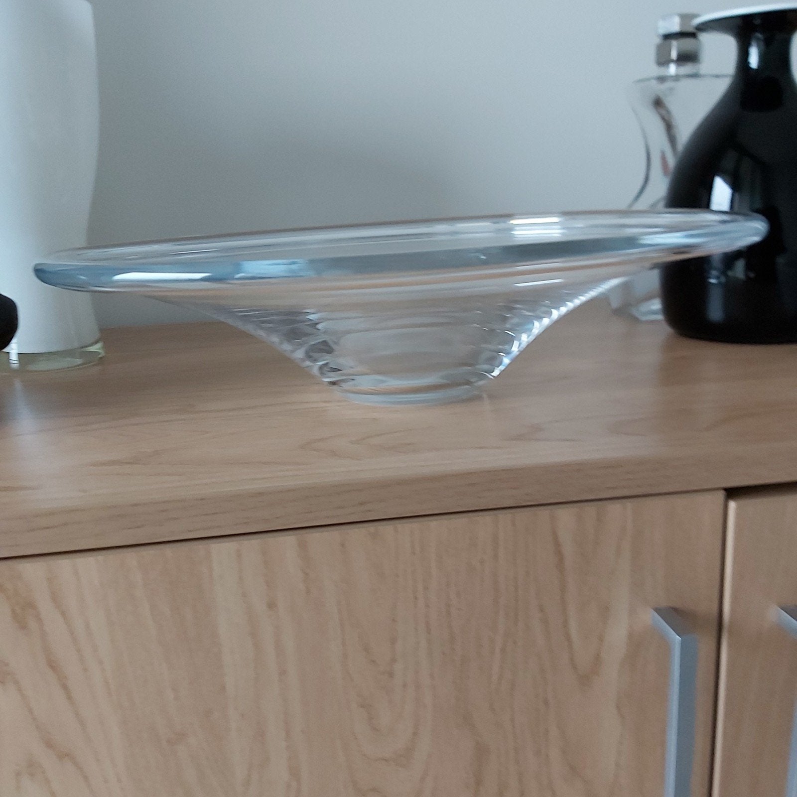 Mooie glazen schaal, Huis en Inrichting, Ophalen, Schaal, Rond, Glas