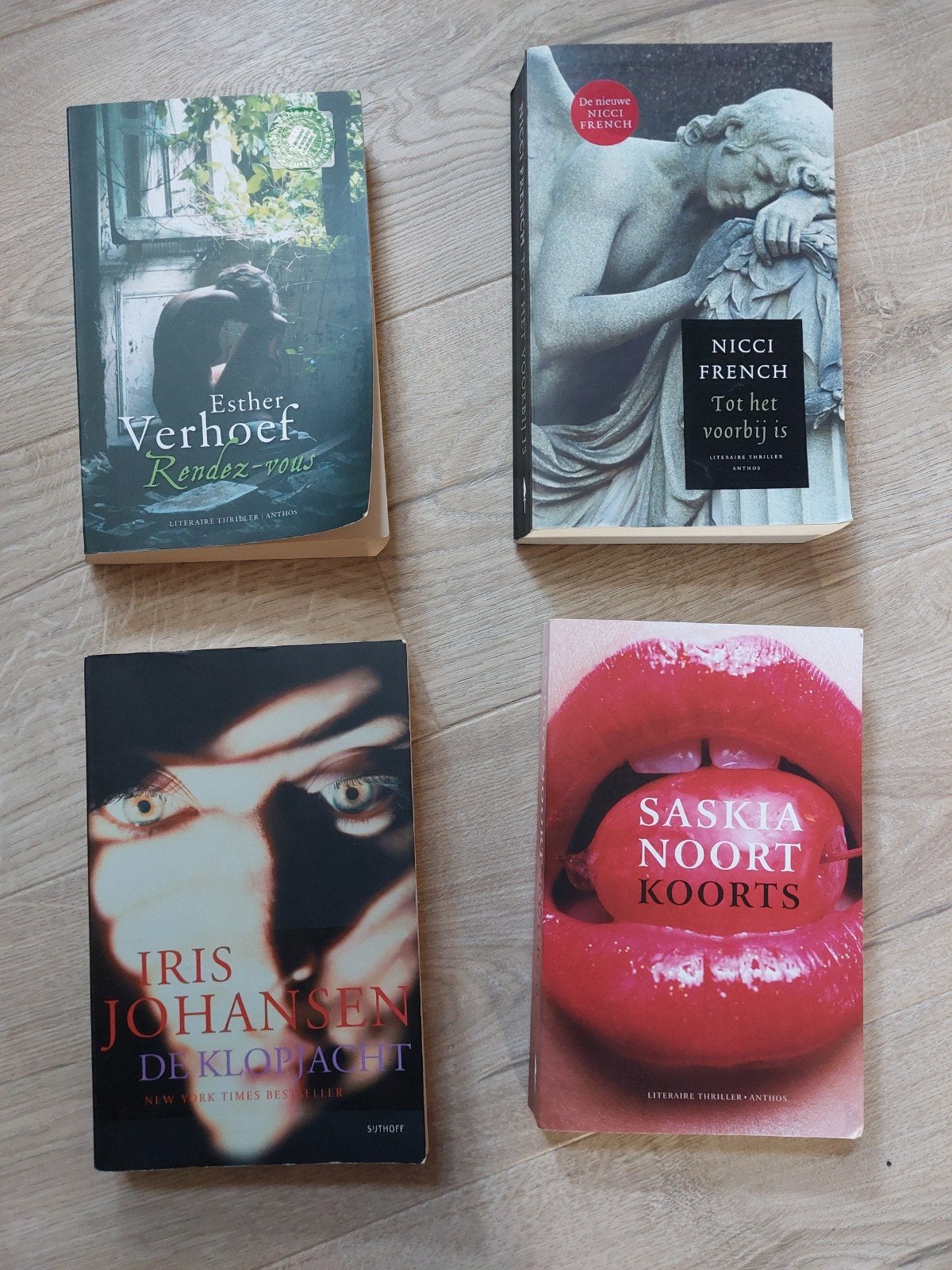 Verschillende thrillers (Saskia Noort, Nicci French, etc), Ophalen of Verzenden, Gelezen, Esther Verhoef, Nicci French, Iris Johansen, Saskia Noort