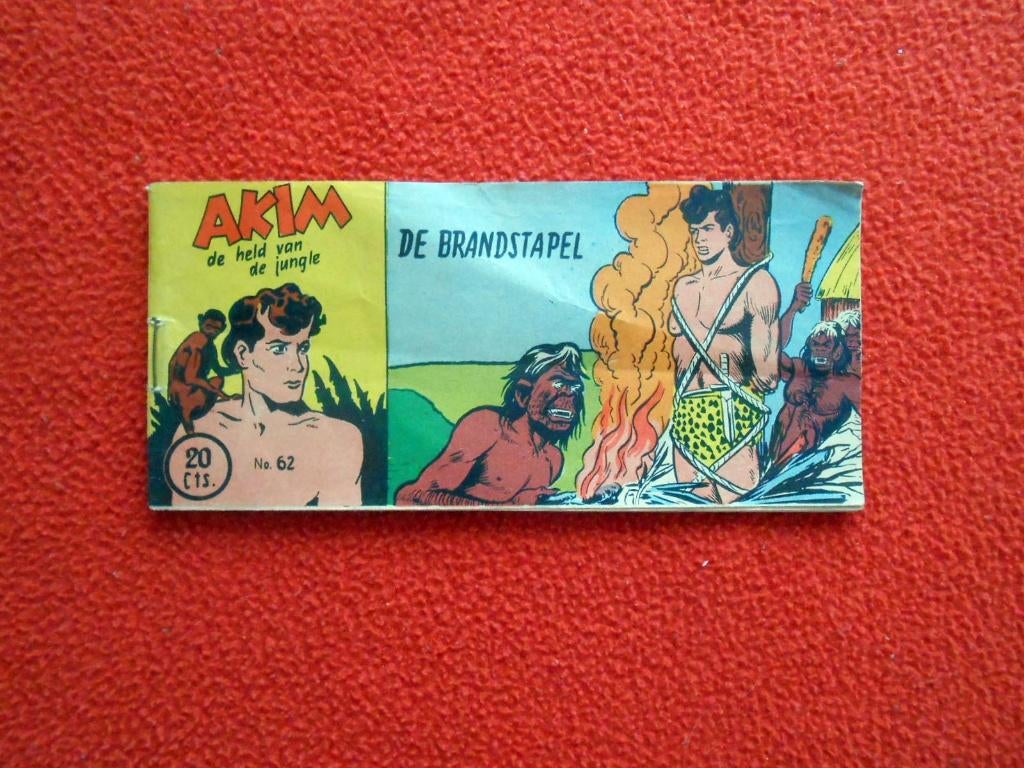 Akim, de held van de jungle no. 62: De brandstapel, Eén stripboek, Ophalen of Verzenden, Gelezen