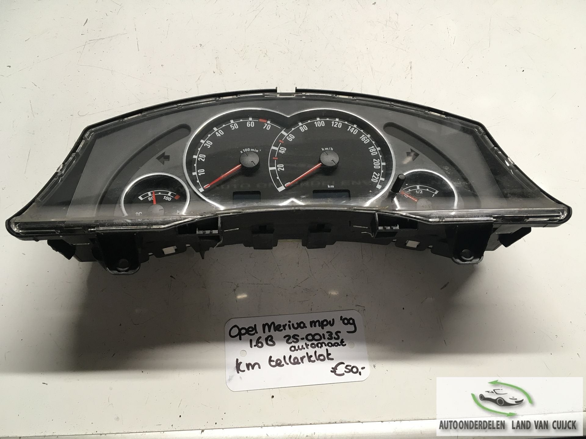 Opel Meriva 1.6 automaat 2009 2500135  Km Tellerklok  132428, Gebruikt, -, -, Ophalen of Verzenden