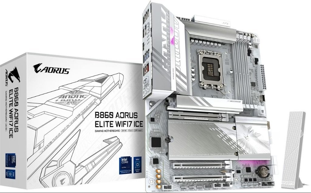 Gigabyte B860 AORUS ELITE WIFI7 ICE, LGA 1851, Ophalen of Verzenden, Zo goed als nieuw, ATX