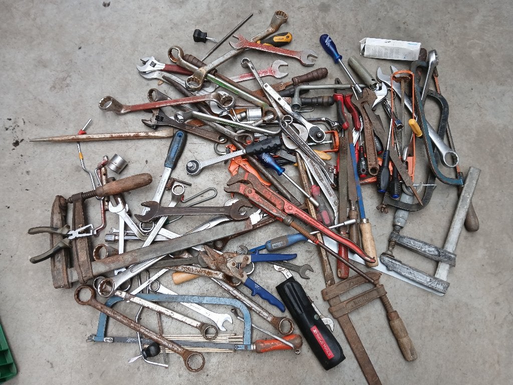 Partij Gereedschap - kist vol met handgereedschap, Ophalen of Verzenden, Gebruikt, Tang