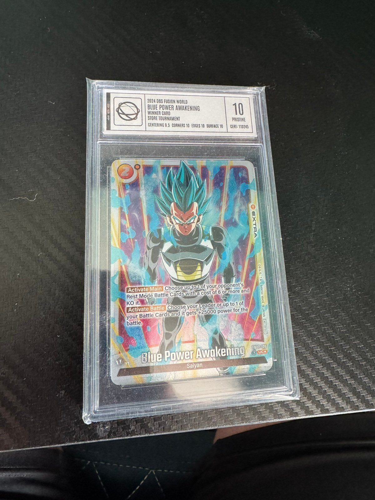 UGS 10 Blue Power Awakening FB02-136Dragon Ball Fusion World, Ophalen of Verzenden, Zo goed als nieuw