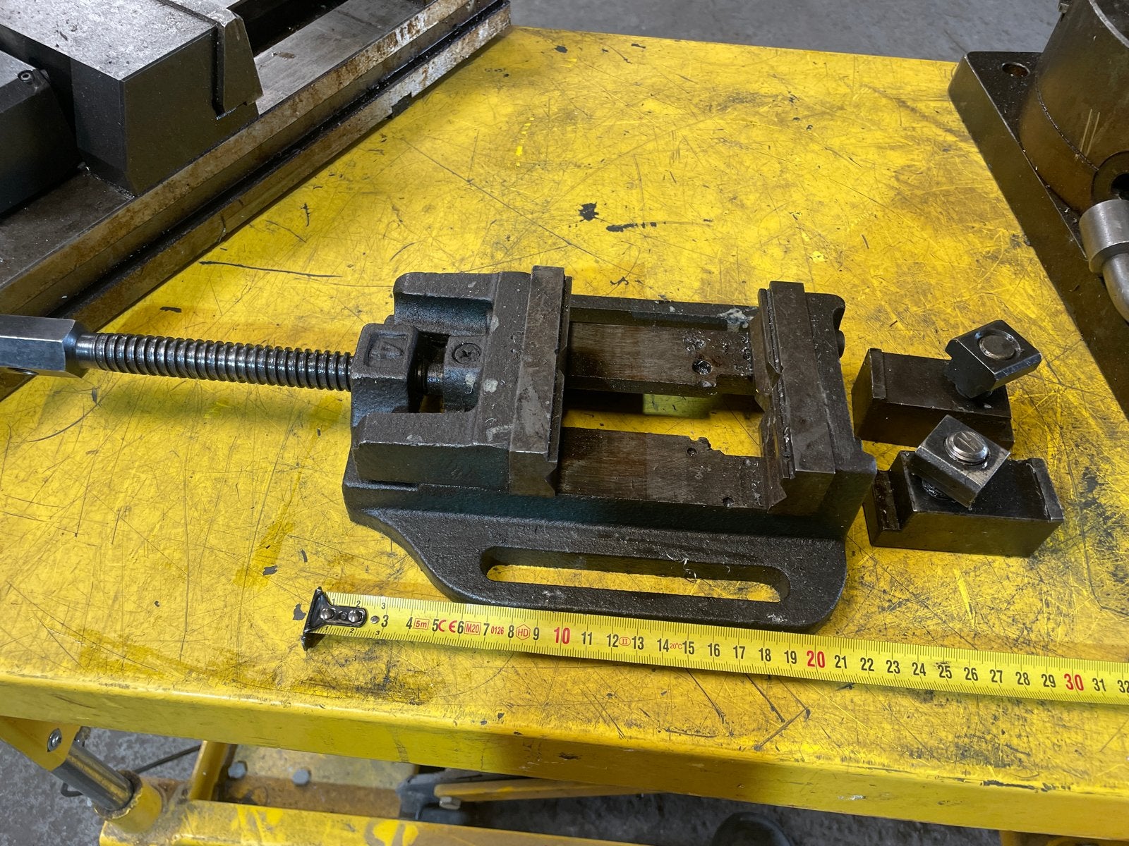 Machineklem / bankschroef voor metaalbewerking, Ophalen, Gebruikt