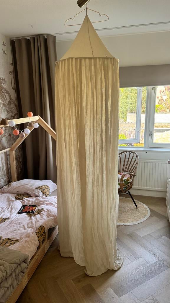 Jolein Hemelbed Gordijn / Klamboe voor Kinderkamer, Ophalen of Verzenden, Gebruikt, 180 cm of meer