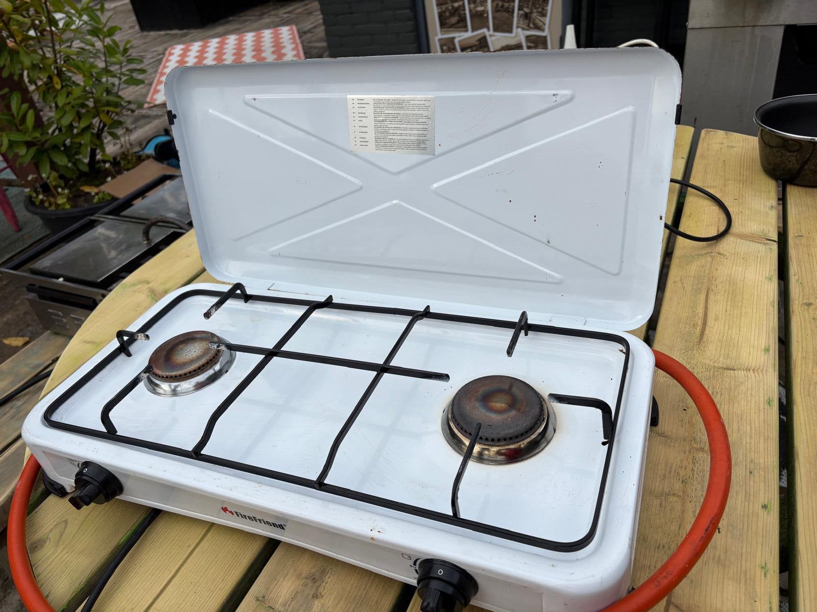 2 pits tafel gasfornuis, Ophalen, Gebruikt