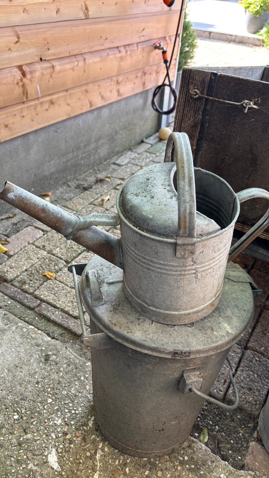 Gieter denk 5 liter, Tuin en Terras, Ophalen of Verzenden, Zo goed als nieuw, IJzer