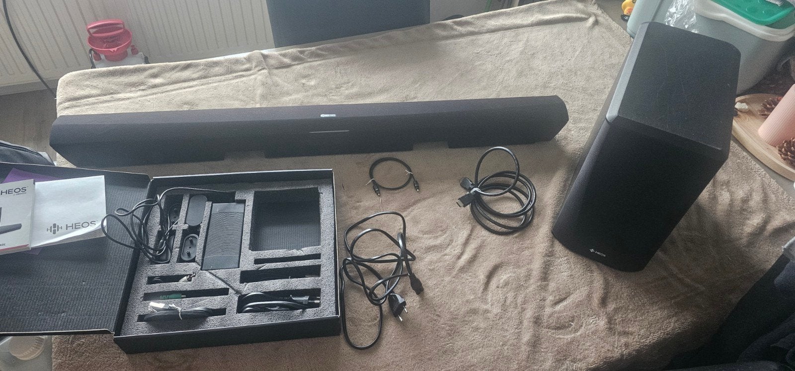 Denon HEOS HomeCinema Soundbar met Subwoofer, Audio, Tv en Foto, Soundbars, Ophalen, Met externe subwoofer, Zo goed als nieuw