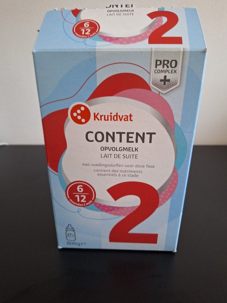 1/2 pak Kruidvat Content opvolgmelk 2, Ophalen, Nieuw, Overige typen