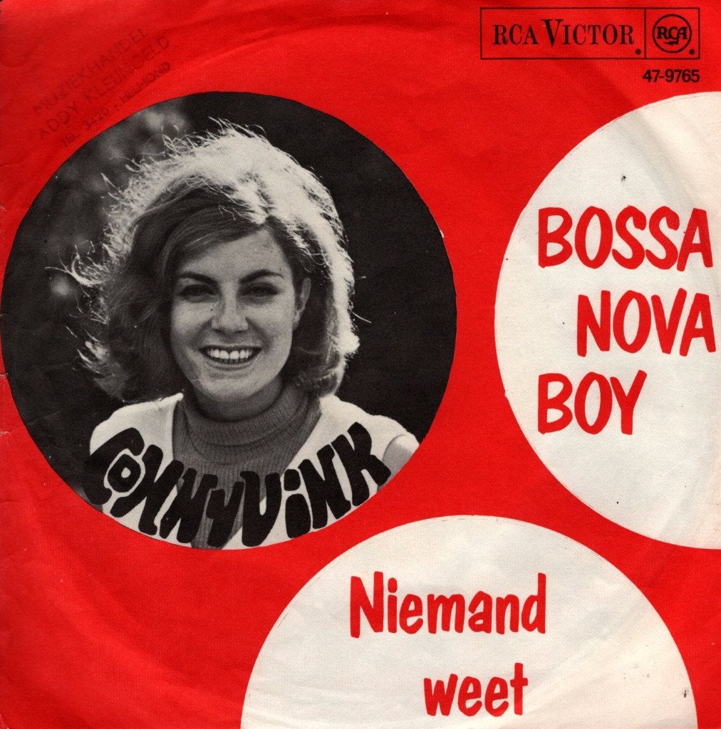 Conny Vink - Bossa nova boy, Cd's en Dvd's, 7 inch, Ophalen of Verzenden, Zo goed als nieuw, Fotohoes