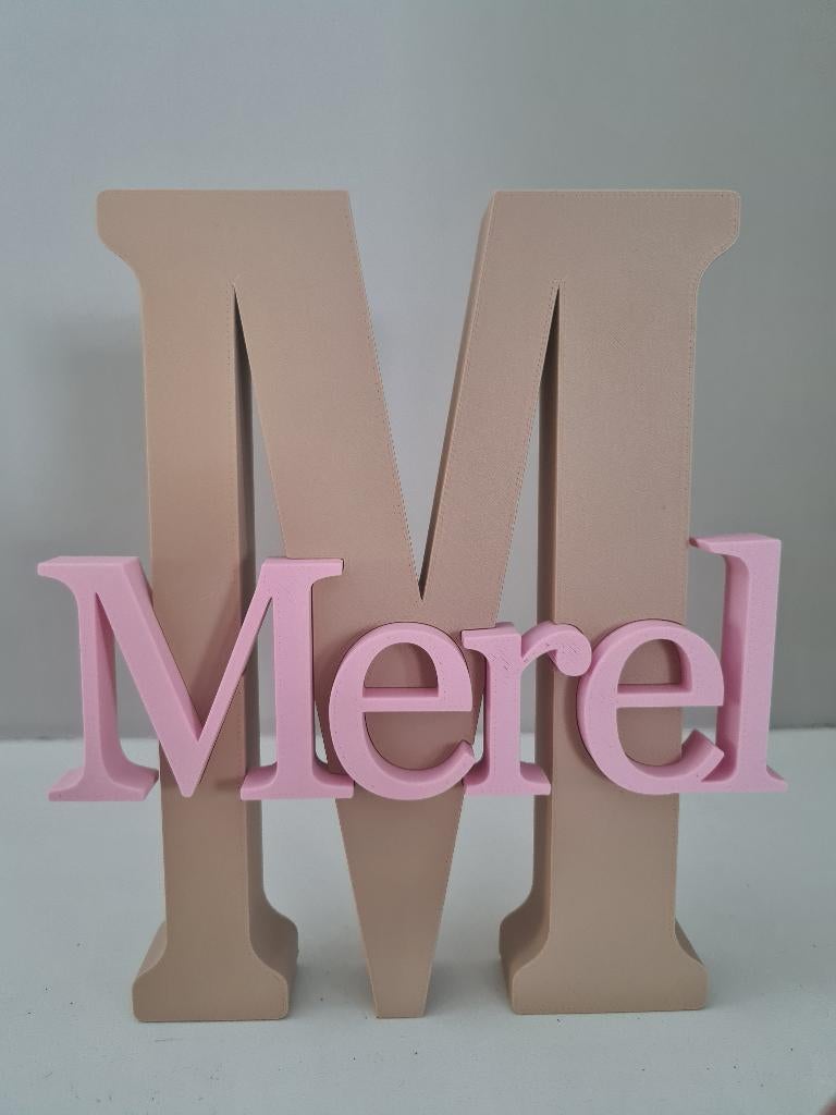 naamletter, letternaam, cadeau baby, verjaardag & jubileum, Meerkleurig, Overige stijlen, Nieuw, Kunststof