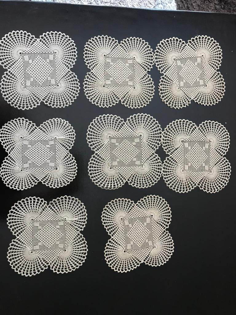 Nieuwe katoen zelf handgemaakt  tafelkleedjes, Ophalen of Verzenden, Nieuw, Breien of Haken, Wol of Garen