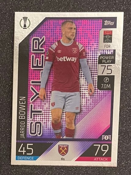 ToppMA 22/23    STYLER    BOWEN    WEST HAM UNITED, Verzenden, Zo goed als nieuw, Plaatje