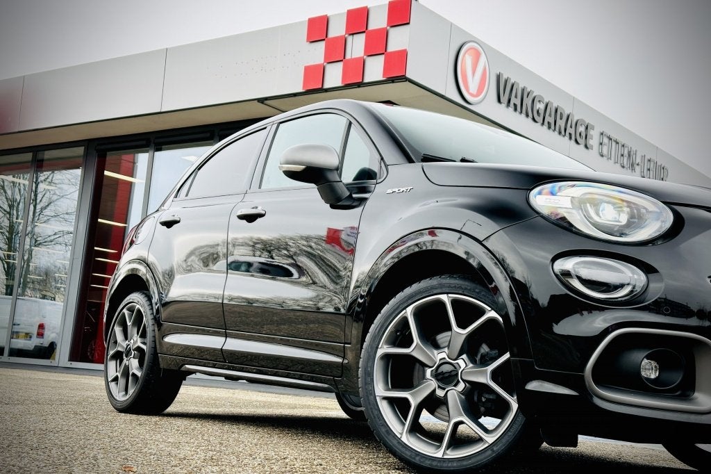 Fiat 500X 1.3 150PK Sport | CAMERA | CARPLAY + ANDROID | ADA, 12 maanden, Gebruikt, 4 cilinders, Zwart