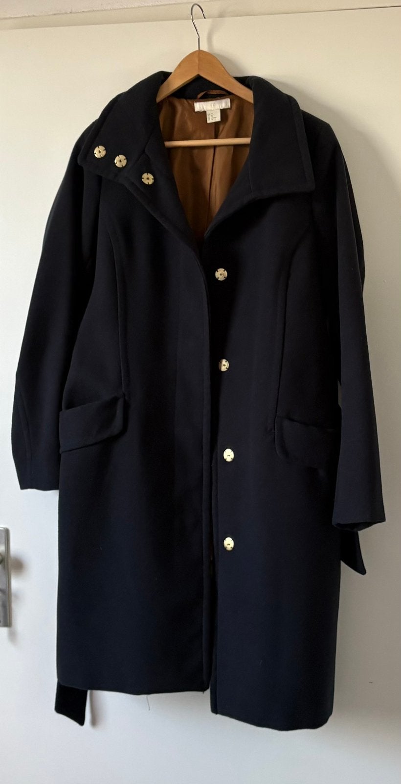H&M dames mantel, Ophalen of Verzenden, Gedragen, Maat 38/40 (M), Blauw