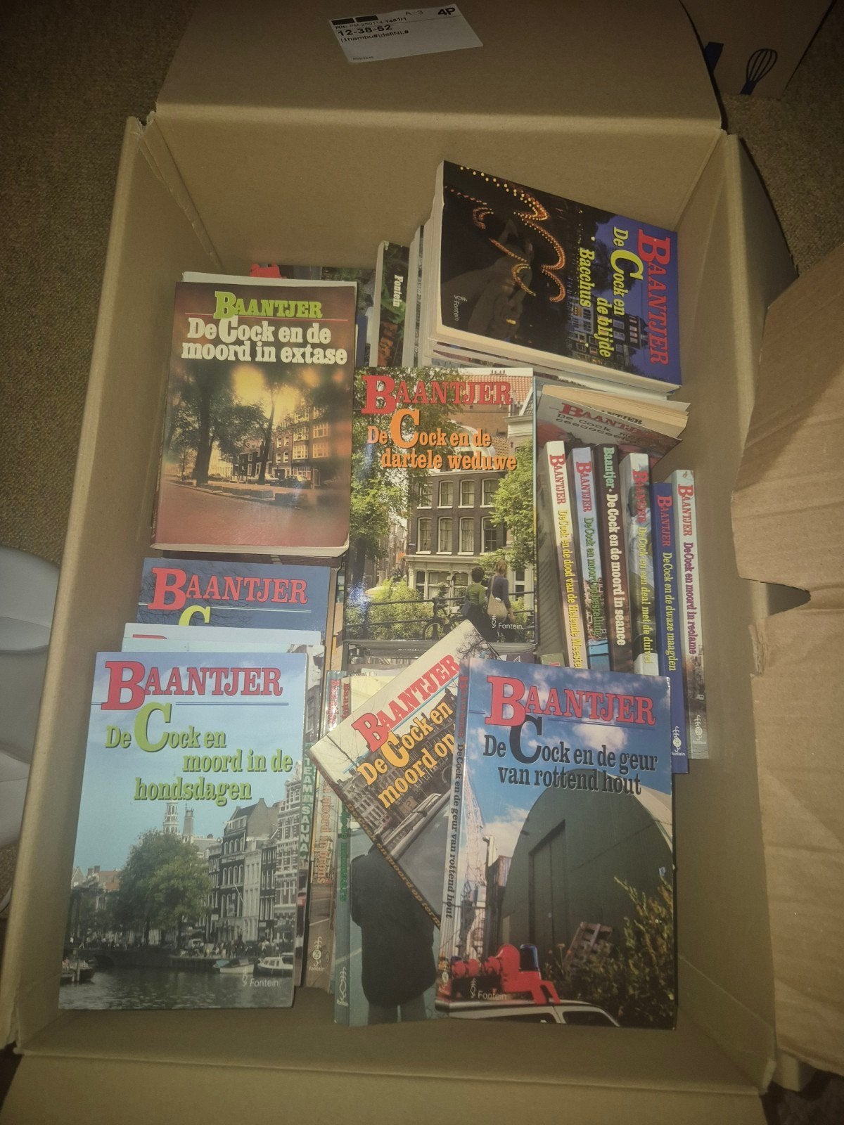 Grote collectie Baantjer boeken - De Cock serie, Ophalen of Verzenden, Gelezen